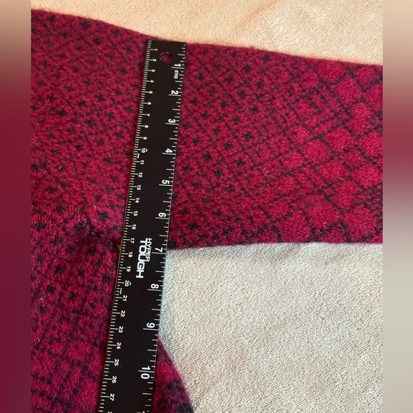 Vintage Eagles Eye Wool Fair Isle Style Sweater knit cardigan Heart Buttons S - Picture 11 of 11